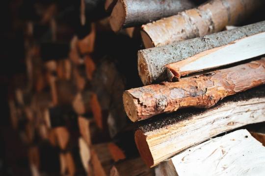 fuel reduction chipping pile